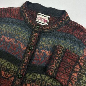 Alpaca Connection VTG Handmade Peruvian Sweater Cardigan Women 100% Alpaca Small